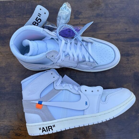 Nike Air Jordan 1 Retro High Off White White OG All DS Sz 10.5 100% Authentic